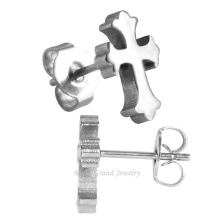 Stainless Steel 316L Cross Earring Studs Fancy Earring Designer